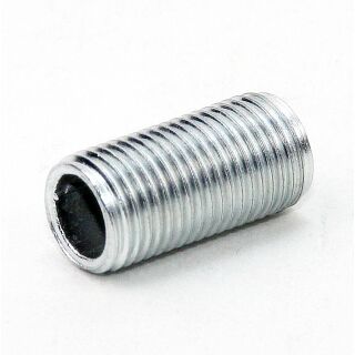 M10x1 Gewinderohr 100mm lang Metall/Eisen verzinkt für Lampen und Leuchtenbau