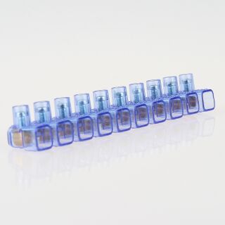Lüsterklemme 1,5mm² transparent 10-polig einseitig geschlossen