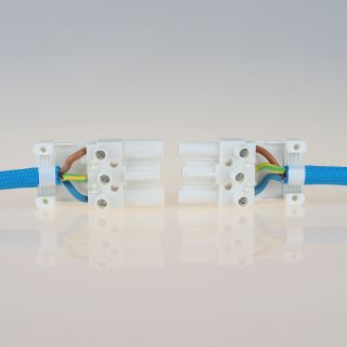 Schnellmontage-Steckverbinder Stecker für Leuchtenverdrahtung Thermopla 3-polig 