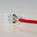 Schnellmontage Steckverbinder für individuelle Verbindungsleitungen Buchsenteil 230V/16A weiß