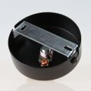1-Loch Lampen-Baldachin 80x25 Metall schwarz mit...
