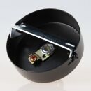1-Loch Lampen-Baldachin 80x25 Metall schwarz mit...