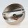 1-Loch Lampen-Baldachin 80x25 Metall Edelstahloptik mit Ringnippel 22mm für Kettenaufhängung