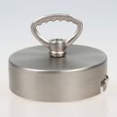1-Loch Lampen-Baldachin 80x25 Metall edelstahloptik mit...