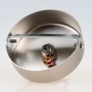 1-Loch Lampen-Baldachin 80x25 Metall edelstahloptik mit...