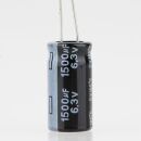 1500uF 6,3V Elko Elektrolytkondensator Radial 105°C...