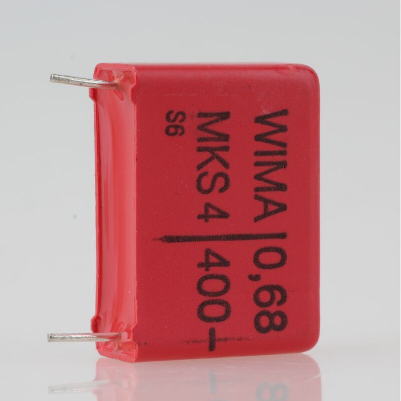 3 Condensatori WIMA MKP 10 - 0,68uF 630V/400V - Radiali, Nuovo Da Vecchio Stock
