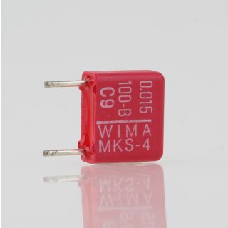 0.015uF 100V Wima MKS4 Folienkondensator rot Rastermaß 7,5mm