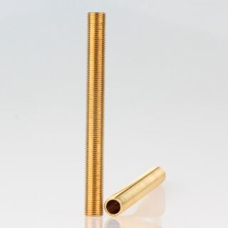 M10x1 Gewinderohr 100mm lang Messing roh für Lampen und Leuchtenbau