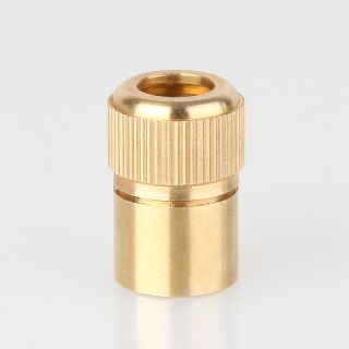 Zugentlastung mit M10x1 Innengewinde für Kabel 12x20mm 3-teilig Metall Messing roh
