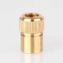 Zugentlastung mit M10x1 Innengewinde für Kabel 12x20mm 3-teilig Metall Messing roh