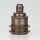E27 Vintage Lampenfassung Metall Antik Fume mit Zugentlastung und 2 Schraubringe