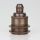 E27 Vintage Metall Lampenfassung antik fume mit Klemmnippel Zugentlaster und 2 Schraubringe