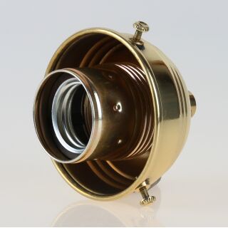 Glas-Lampenschirm Galerie Aus Messing (B22) – Für Lampenschirme Mit Rollrand, 29 Mm Loch, 3 Schrauben