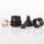 E27 Vintage Lampenfassung Metall Tiffany mit Zugentlastung und 2 Schraubringe
