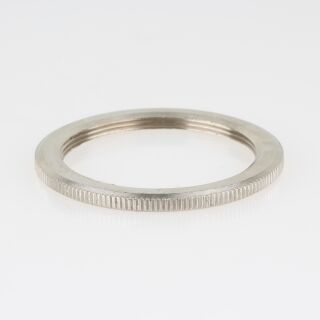 E27 Vintage Schraubring 48x3mm Metall Messing vernickelt