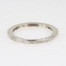 E27 Vintage Schraubring 48x3mm Metall Messing vernickelt