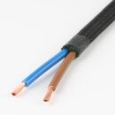 Textilkabel schwarz 2-adrig 2×0,75 mm²...