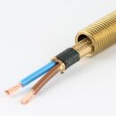 Textilkabel gold 2-adrig 2×0,75 mm²...