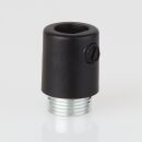 Zugentlastung Kunststoff schwarz mit M13x1 Metall...