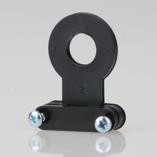 Lampen-Kabelaufhänger Kunststoff schwarz Kabel Zugentlaster für 10er Rohr