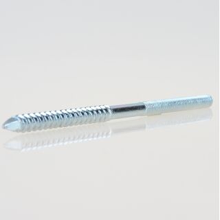 M6 Stockschraube Länge 120mm Eisen verzinkt gewalztes Gewinde ohne Antrieb