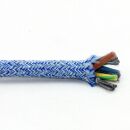 Textilkabel Jeans-Muster 3-adrig 3x0,75mm²...
