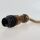 Hanf Lampenpendel mit E27 Lampenfassung und Holz Baldachin 1 Meter lang
