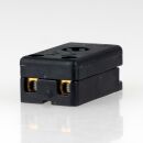 Einbau-Zugschalter 1-polig EIN/AUS 250V/2A L27x15x11mm mit Einlochbefestigung für Lampen