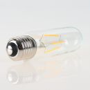 Sigor E27 LED Filament Röhrenlampe T32 klar 4,5W =...