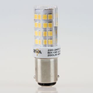 BA15d LED Leuchtmittel Lampe 3W 4000K kaltweiß für Nähmaschinen 300lm
