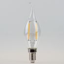 Sigor E14 LED Filament Windstoss Kerzenlampe klar 4,5W =...