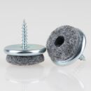 Filzgleiter 22 mm Metall mit Schraube für...