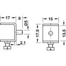 Häfele Bodenträger für 12-13 mm Glasböden mit Sicherungsschraube