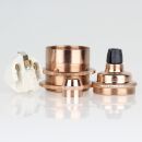 E27 Vintage Lampenfassung Metall Bronze mit Zugentlastung...