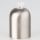 E27 Metall Fassungsh&uuml;lse Zierh&uuml;lsen-Set Nickel matt (edelstahloptik) mit Lampenfassung und Zugentlaster