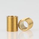 M10x1 Gewinderohr 10mm lang Messing roh für Lampen...
