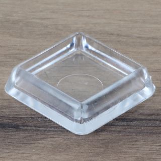 Möbeluntersetzer eckig 30/40mm transparent