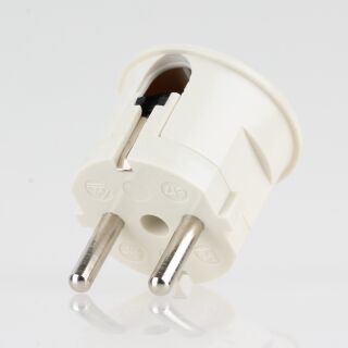Schutzkontakt-Stecker Winkelstecker elfenbein 250V/16A