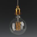 Danlamp E27 Vintage LED Mega Edison Gold Lampe 125mm...