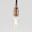 Danlamp E14 Vintage Deko LED Kerzenform klar Lampe 35mm 240V/4W
