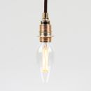 Danlamp E14 Vintage Deko LED Kerzenform klar Lampe 45mm...