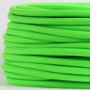 Textilkabel Stoffkabel neon grün 3-adrig 3x0,75...