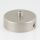 1-Loch Lampen-Baldachin Metall 78x25mm Nickel matt mit Zugentlaster für 1 Lampenpendel