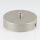 1-Loch Lampen-Baldachin Metall 100x25mm Nickel matt mit Zugentlaster für 1 Lampenpendel