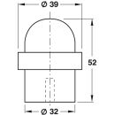 Häfele Türstopper Bodentürstopper Edelstahl mátt 52x39mm zum Schrauben