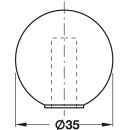 Häfele Türstopper Bodentürstopper Gummi beige 35mm zum Schrauben