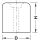 Häfele Türstopper Bodentürstopper Gummi TS8 weiß 40x50mm zum Schrauben