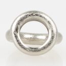 Ringnippel Metall Edelstahl-Optik 18x22mm M10x1 Innengewinde für Lampen und Leuchtenbau