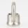 Ringnippel Metall Edelstahl-Optik 18x22mm M10x1 Innengewinde für Lampen und Leuchtenbau